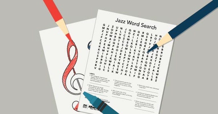 Free Music Activity: Jazz Legends Word Search