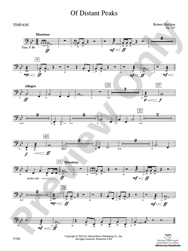 Of Distant Peaks: Timpani