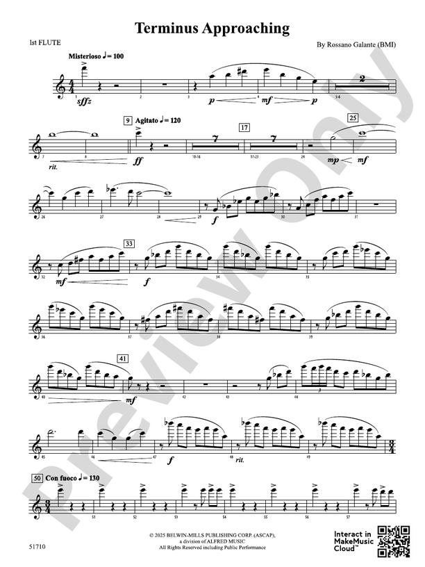 View of Terminus Approaching: Flute: Flute Part - Digital Sheet Music Download