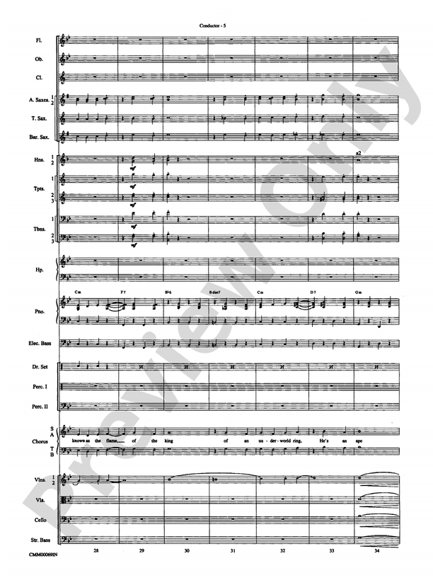 A Swingin' Holiday - E-flat Alto Saxophone 1" Sheet Music for Jazz  Ensemble - Sheet Music Now