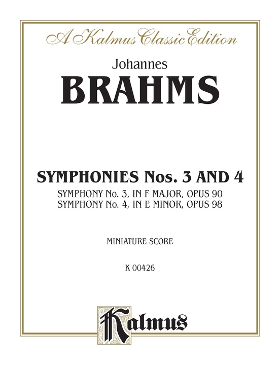 Symphonies Nos. 3 & 4