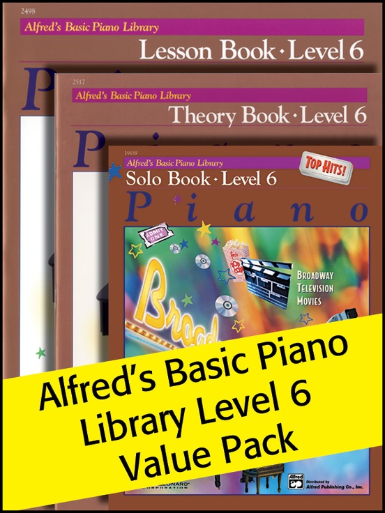 Alfred's Basic Piano Library 6 2012 (Value Pack)