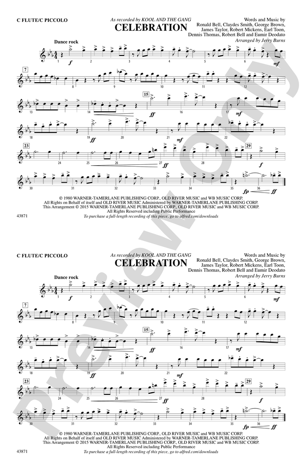 Celebration: Flute