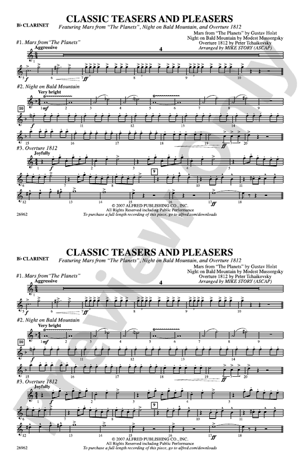 Classic Teasers and Pleasers 1st Bflat 1st Bflat