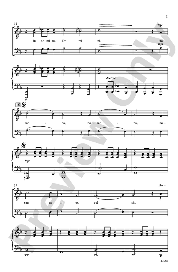 Benedictus: TTB Choral Octavo: Ruth Morris Gray - Digital Sheet Music ...