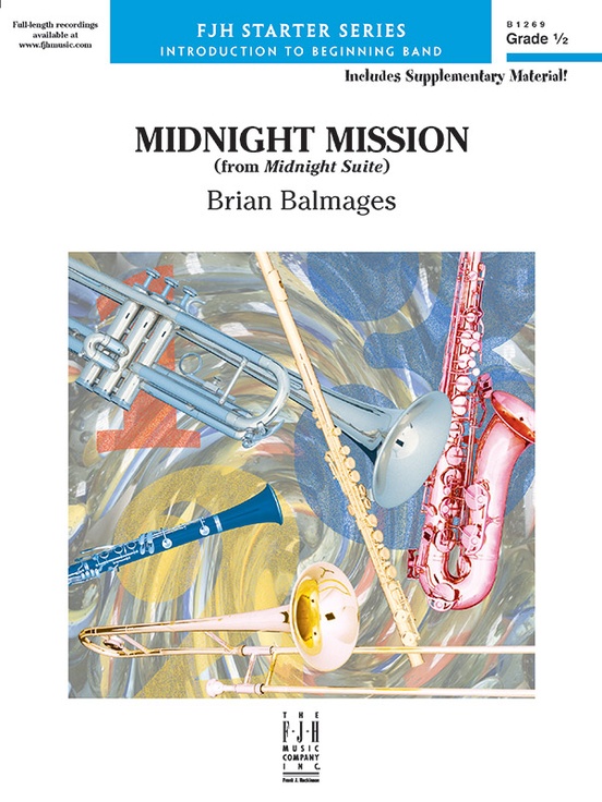 Midnight Mission Concert Band Conductor Score And Parts Brian Balmages Sheet Music 2361