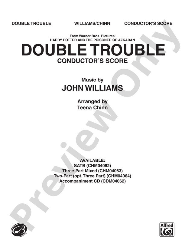 Double Trouble (from Harry Potter and the Prisoner of Azkaban): Score