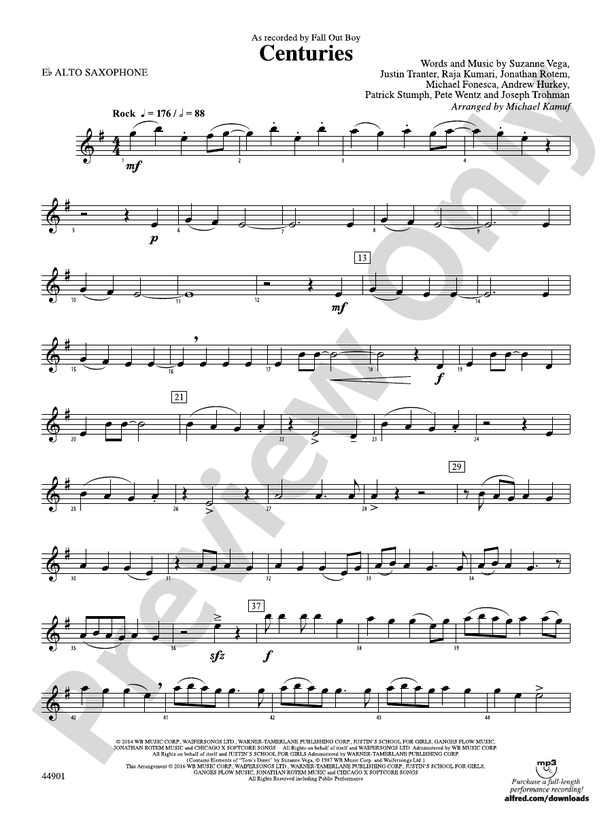 Centuries: E-flat Alto Saxophone