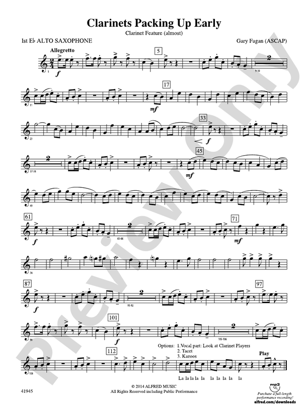 Packing Up Early Eflat Alto Saxophone Eflat Alto