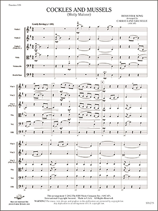 Cockles and Mussels String Orchestra Conductor Score Alfred Music