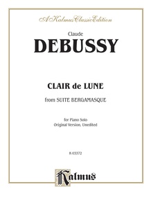 Debussy, Clair de lune: Piano: Claude Debussy | Alfred Music