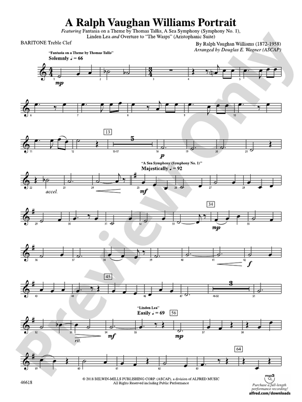 A Ralph Vaughan Williams Portrait: Baritone T.C.