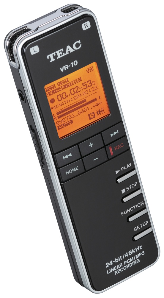Teac VR10 Mini Solid State Recorder (Black)