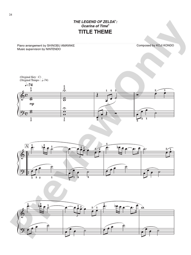 Zelda's Lullaby (The Legend of Zelda: Ocarina of Time) - Easy version sheet  music for Piano downloa…