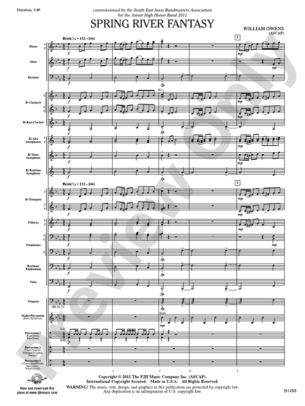 Great Wall: Concert Band Conductor Score & Parts: William Owens