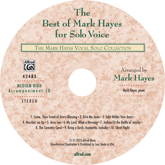 The Best of Mark Hayes for Solo Voice