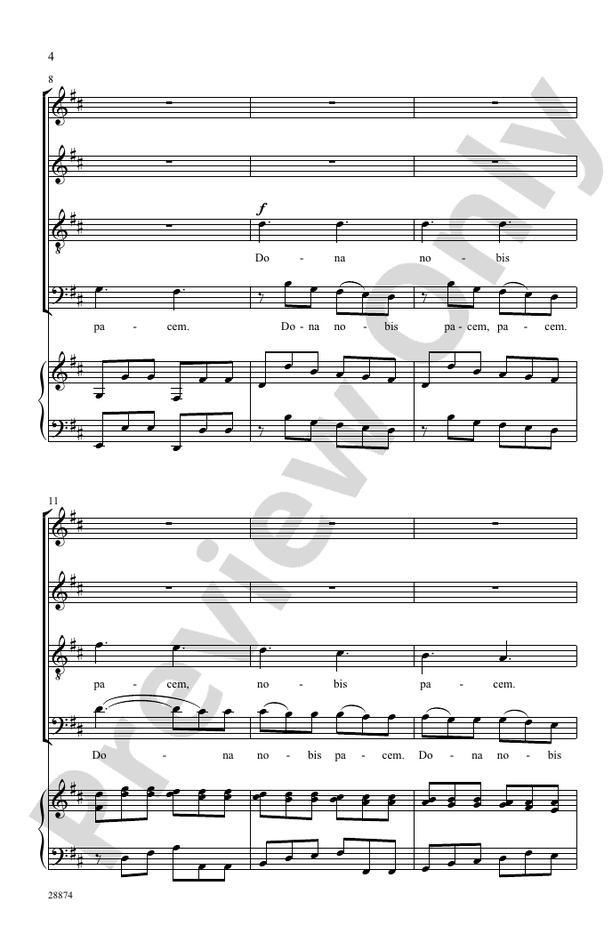 Dona Nobis Pacem (from Grosse Orgelmesse)