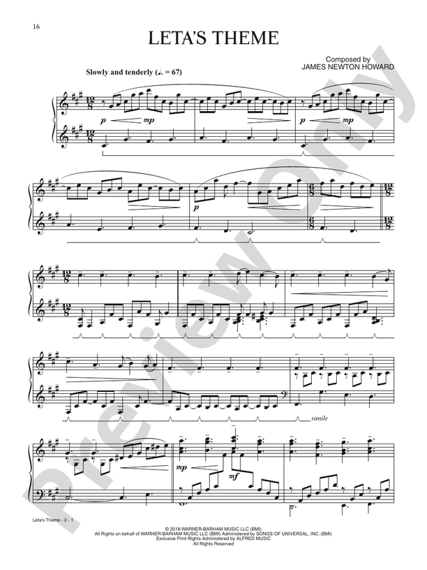Les Animaux Fantastiques Partition Piano - Partition Complète