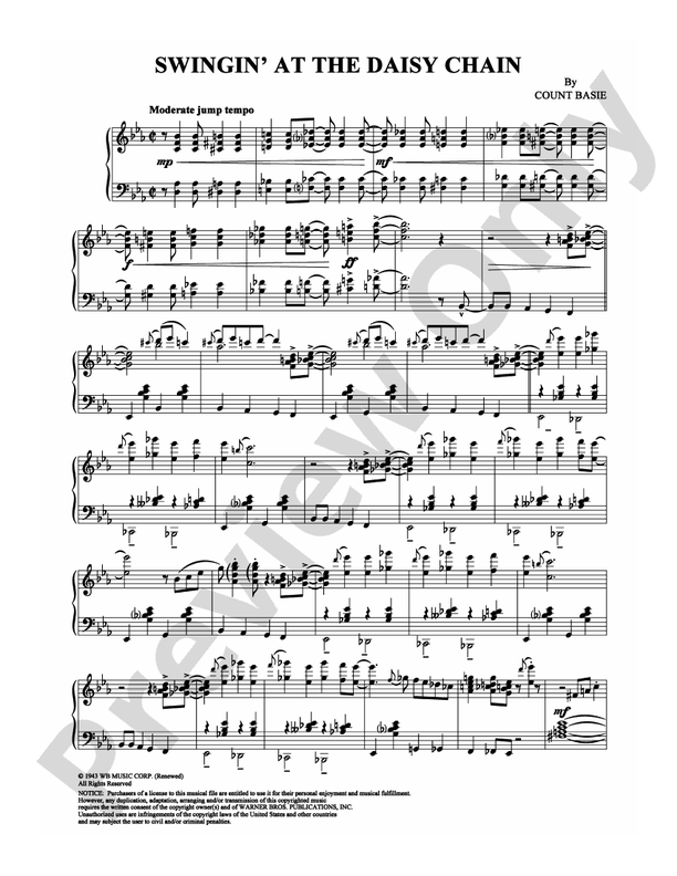 Swingin' at the Daisy Chain: Piano: Count Basie - Digital