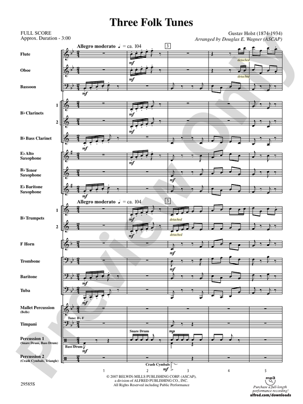 Three Folk Tunes