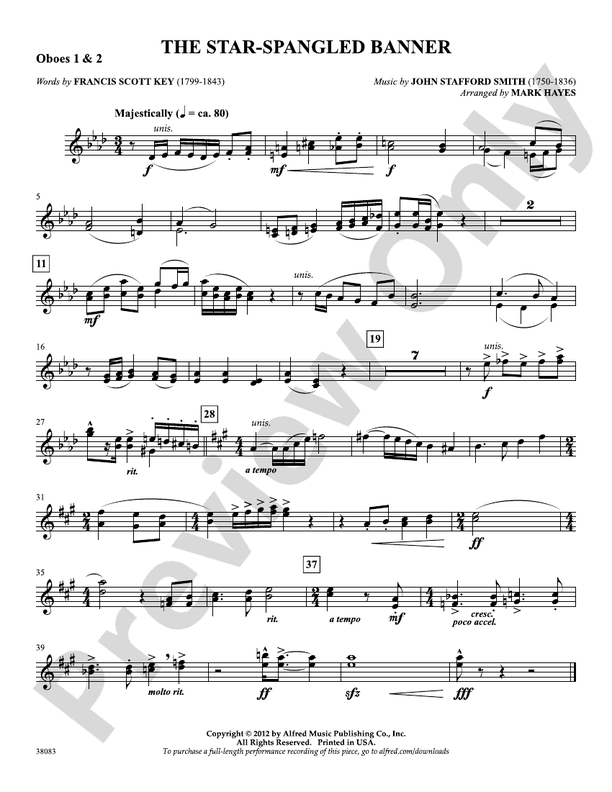 The Star-Spangled Banner: 1st & 2nd Oboe
