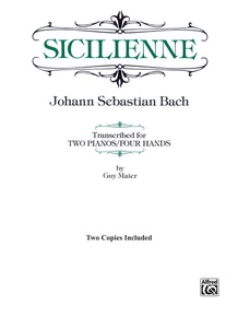 Sicilienne - Piano Duo (2 Pianos, 4 Hands)