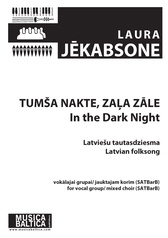 Tuma nakte, zala zale (In the Dark Night) for SATBB Choir