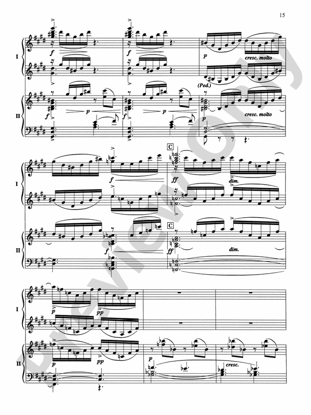 5 Classical Favorites Arranged for Two Pianos, Four Hands