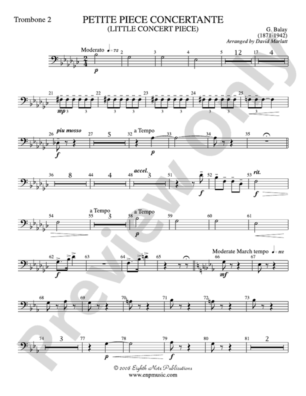 Petite Piece Concertante (Little Concert Piece) (Solo and