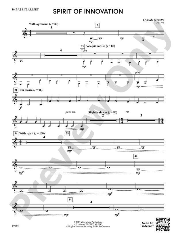 Spirit of Innovation Bflat Bass Bflat Bass Part