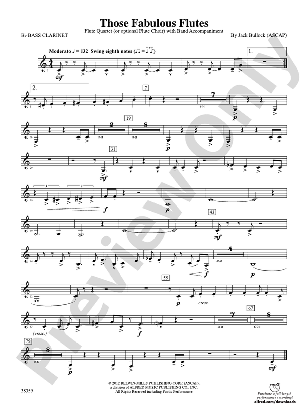 Those Fabulous Flutes Bflat Bass Bflat Bass Part