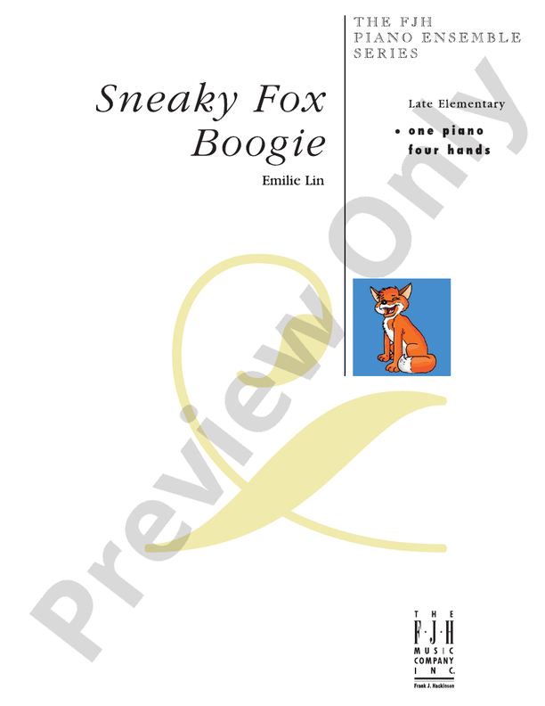 Sneaky Fox Boogie Piano Emilie Lin Digital Sheet Music Download