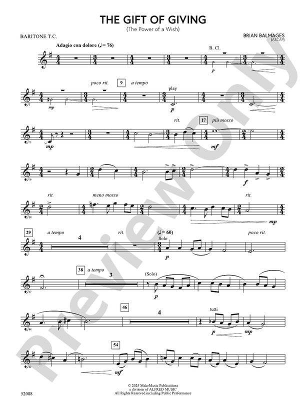 The Gift of Giving: Baritone T.C.