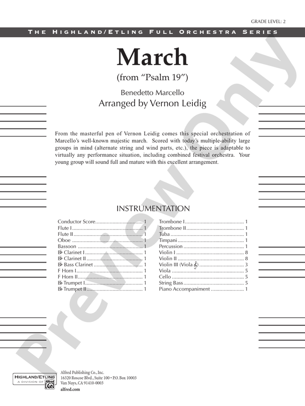 March from "Psalm 19"