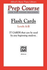 Alfred's Basic Piano Prep Course: Flash Cards, Levels A & B
