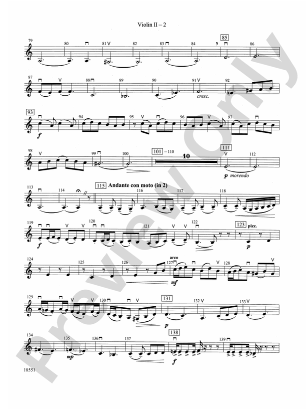 Bailes para Orquesta (For Two Solo Violins and String Orchestra): 2nd Violin