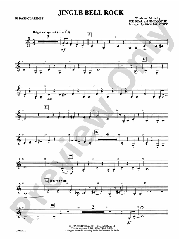 Jingle Bell Rock Bflat Bass Bflat Bass Part