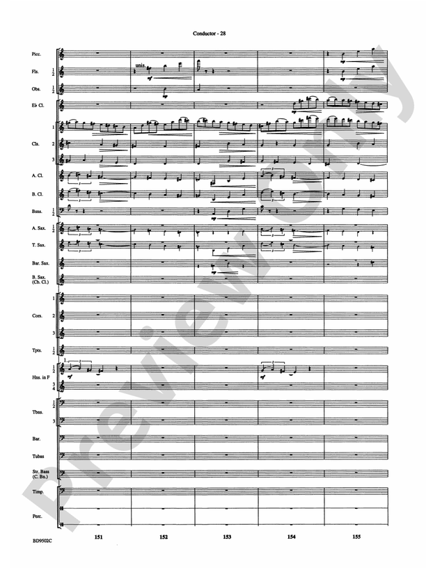 Symphony No. 3 for Band: Score: Concert Band Score - Digital