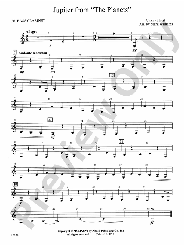 Jupiter from "The Bflat Bass Bflat Bass