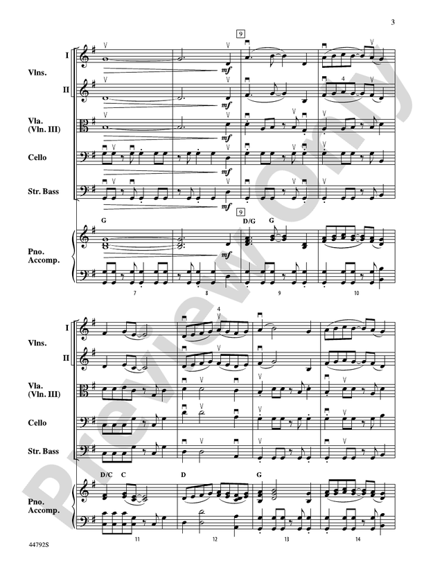 Wind Dancer Score String Orchestra Score Digital Sheet Music Download
