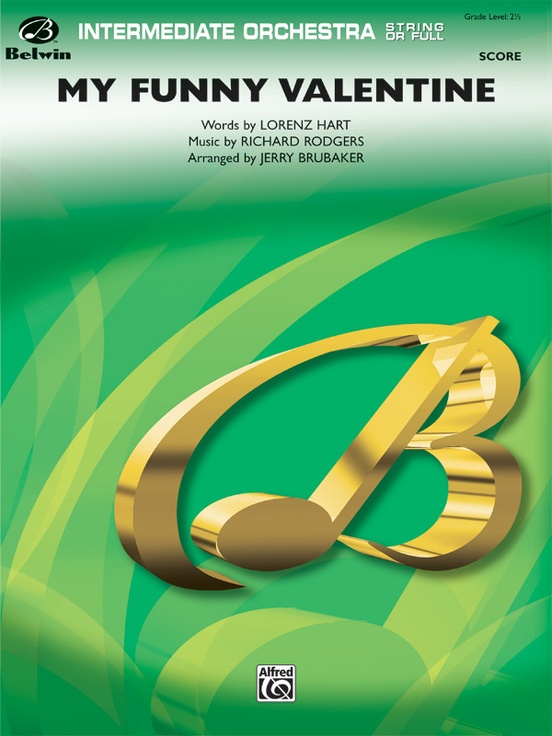 My Funny Valentine: Full Orchestra Conductor Score & Parts | Alfred Music:  Richard Rodgers