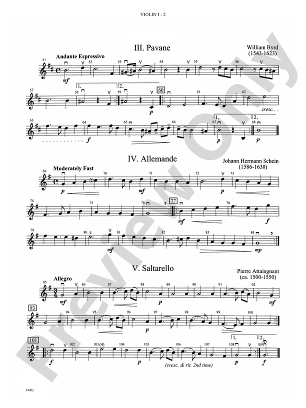 Classics For Contest 1st Violin 1st Violin Part Digital Sheet Music Download 5186