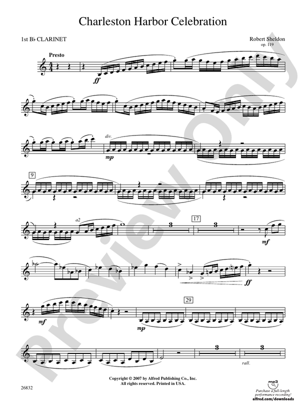 Charleston Harbor Celebration 1st Bflat 1st Bflat