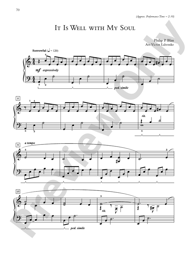 It Is Well with My Soul - Piano Solo