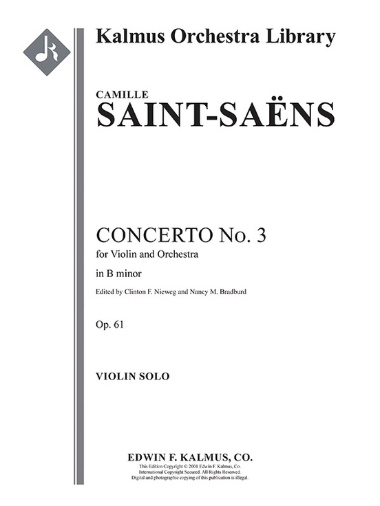 Concerto for Violin No. 3 in B minor, Op. 61