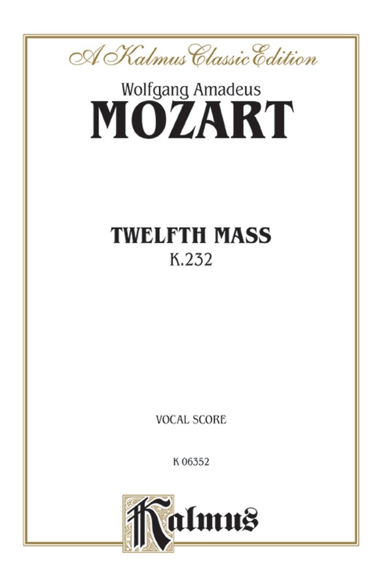 Twelfth Mass (K. 232)