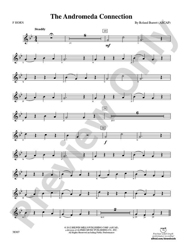 The Andromeda Connection 1st F Horn 1st F Horn Part Digital Sheet