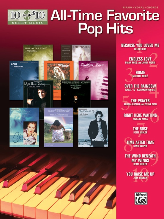 10 for 10 Sheet Music: All-Time Favorite Pop Hits