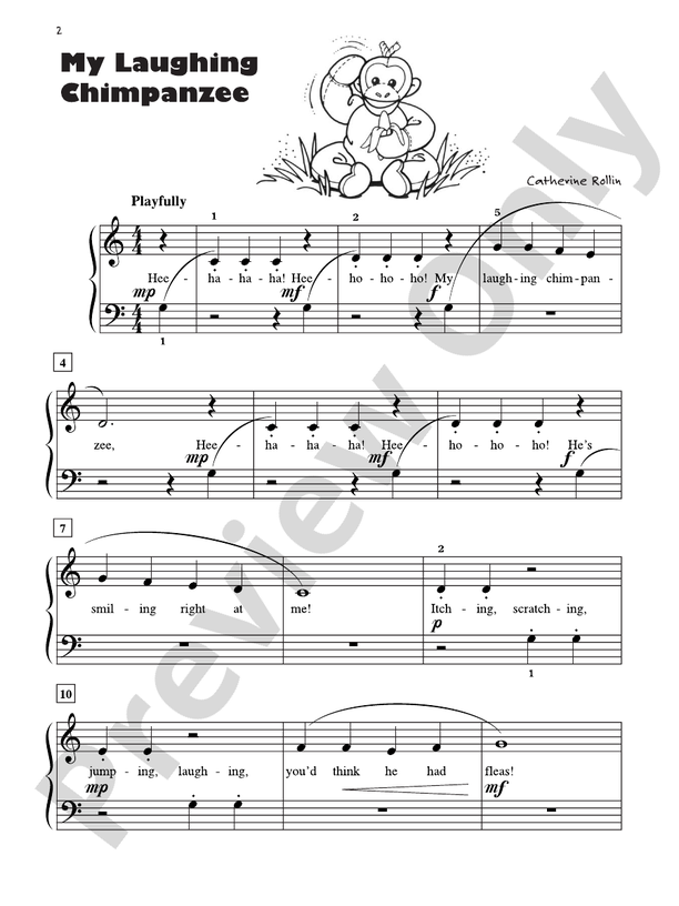 My Laughing Chimpanzee - Piano Solo with Lyrics