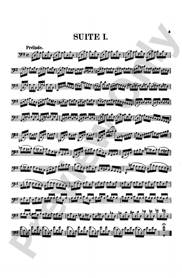 Bach: Various Works: Cello Miniature Score: Johann Sebastian